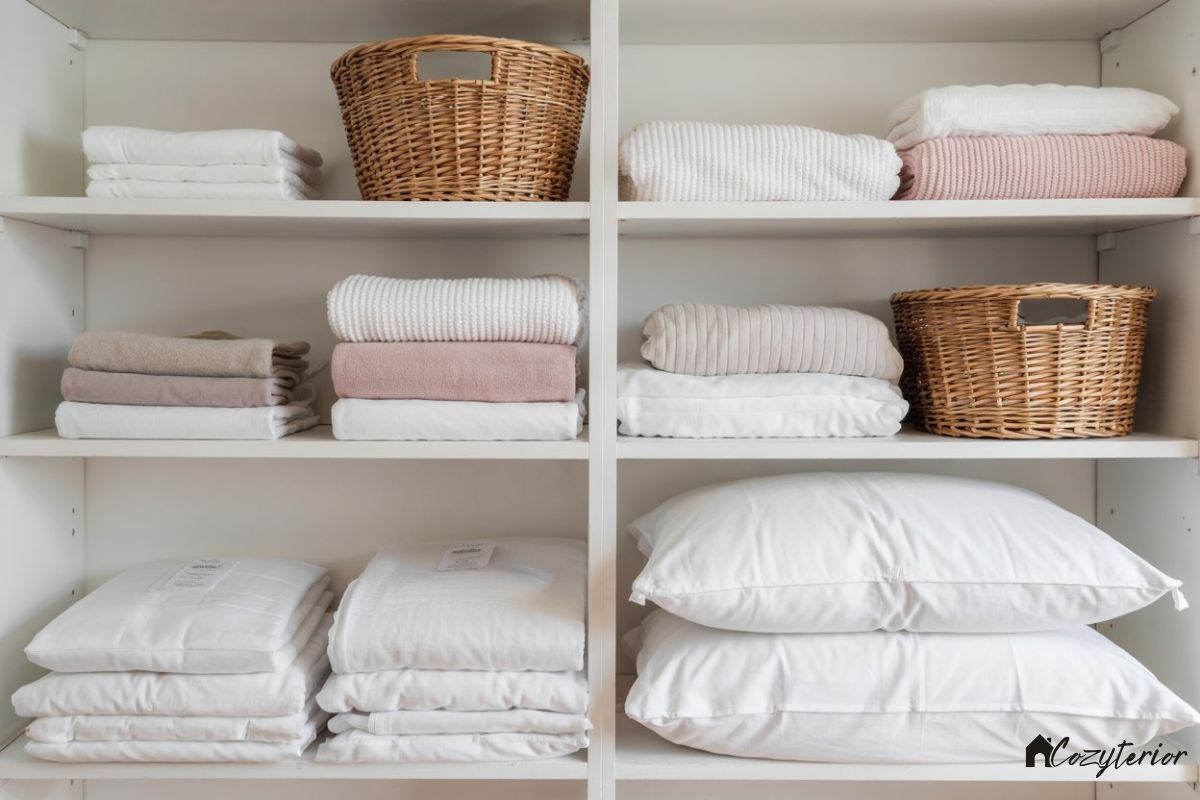 linen closet organization