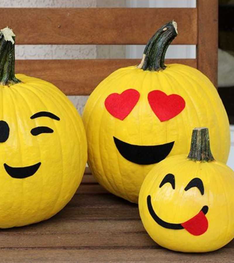 Emoji Pumpkins