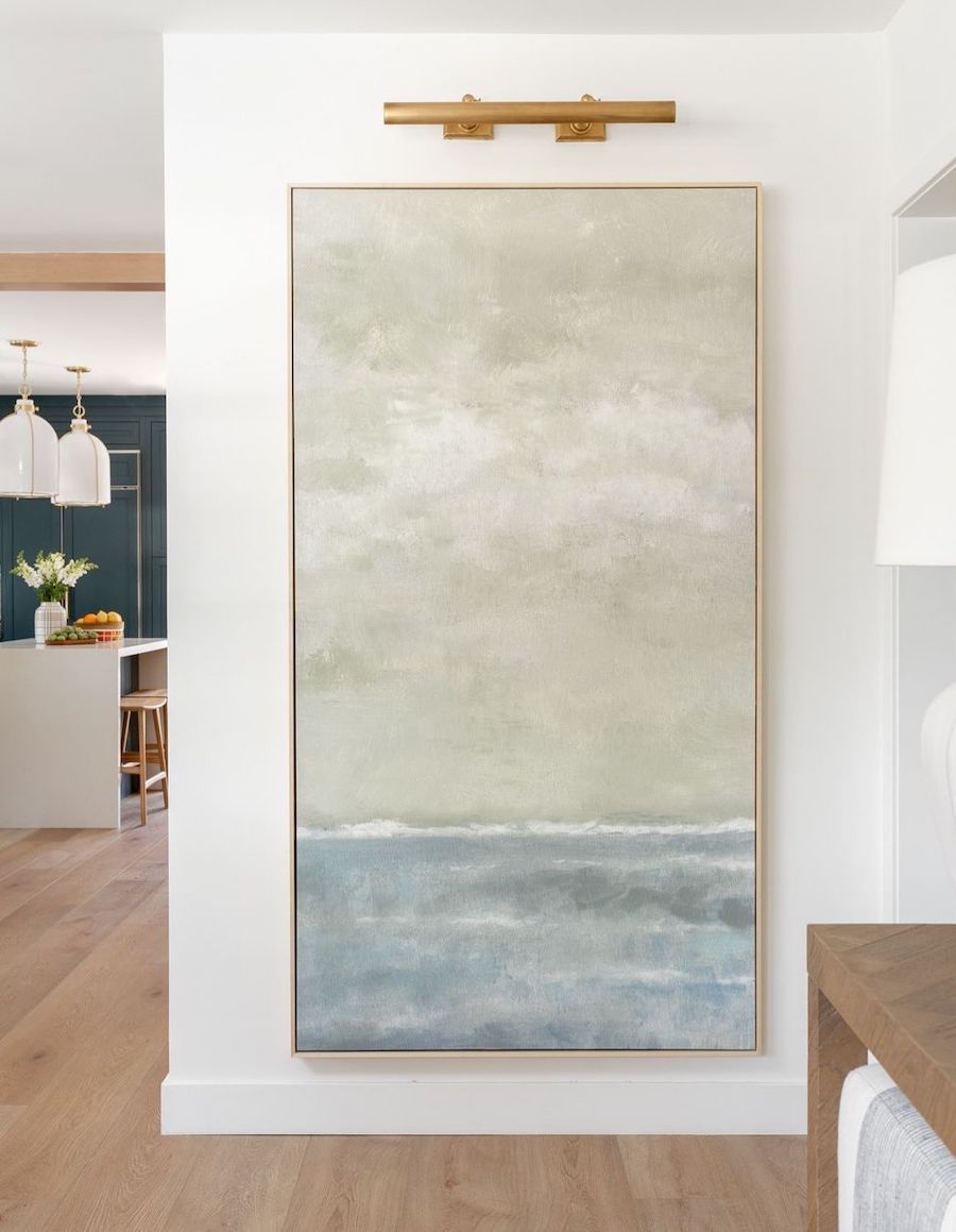 an ocean inspired wall print