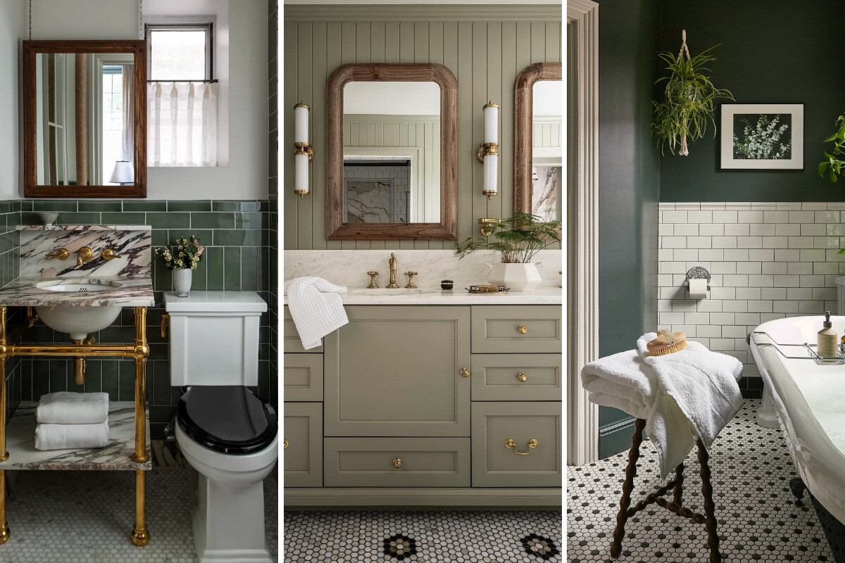 green bathroom ideas