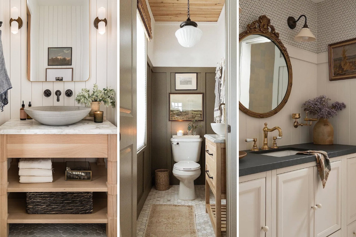 modern farmhouse bathroom