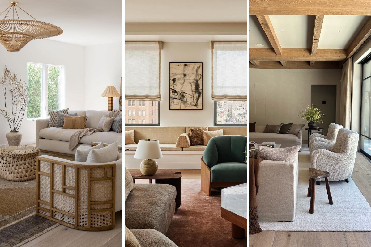 organic modern living room