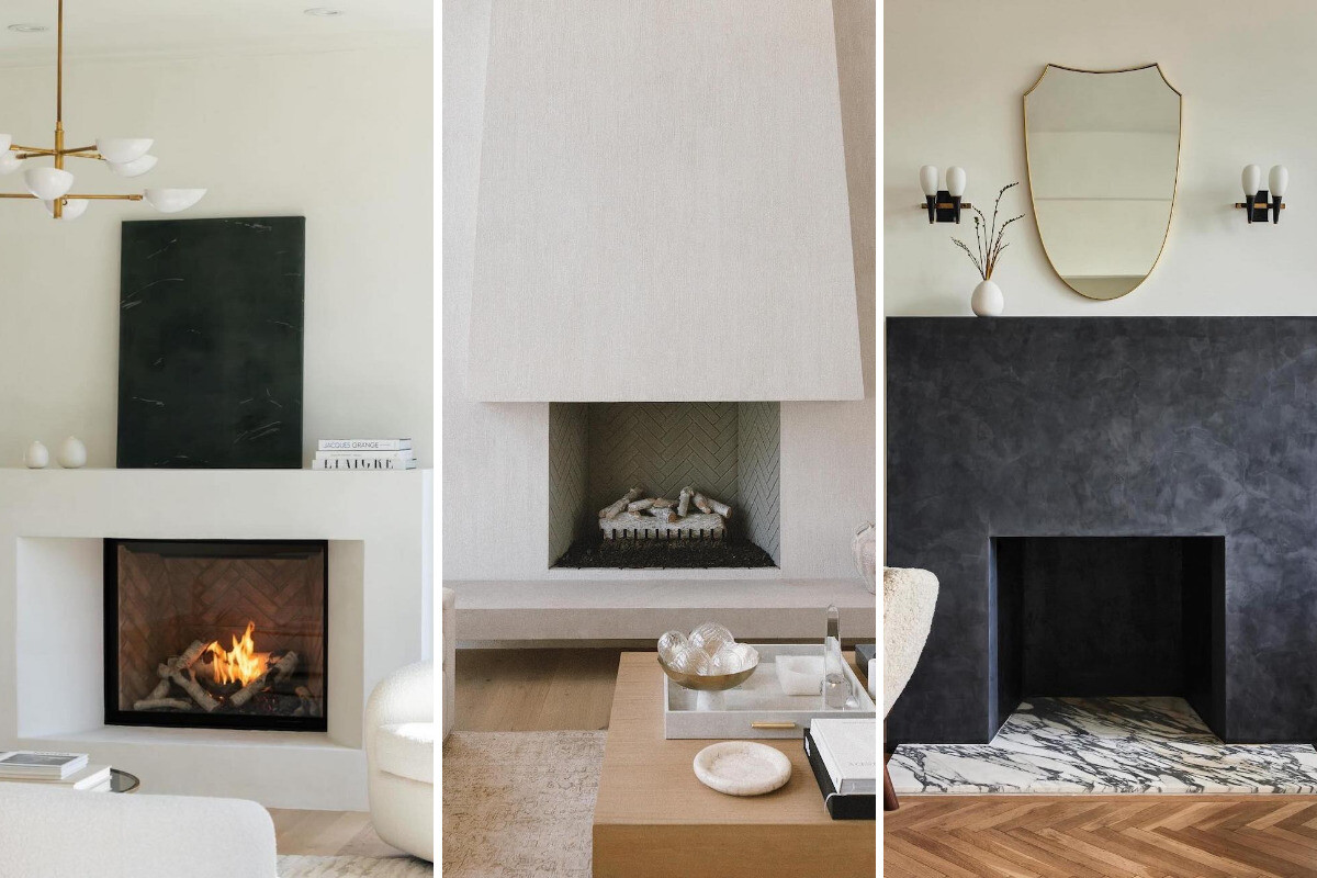 plaster fireplace ideas