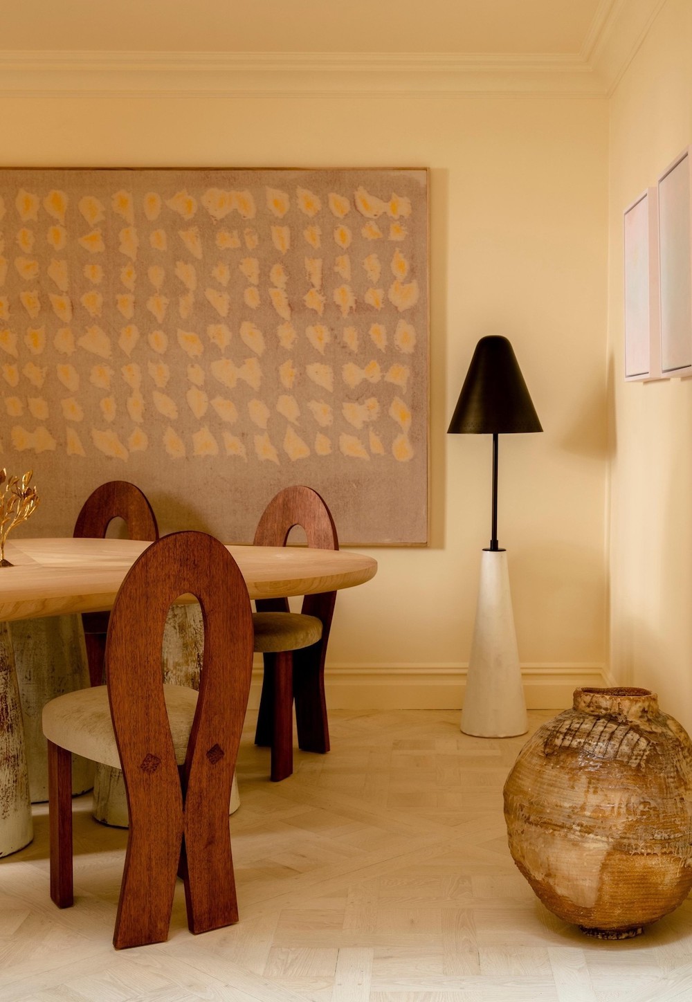 a wabi sabi inspired dining room