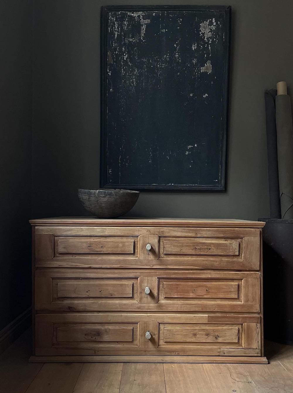 a wabi sabi inspired entryway