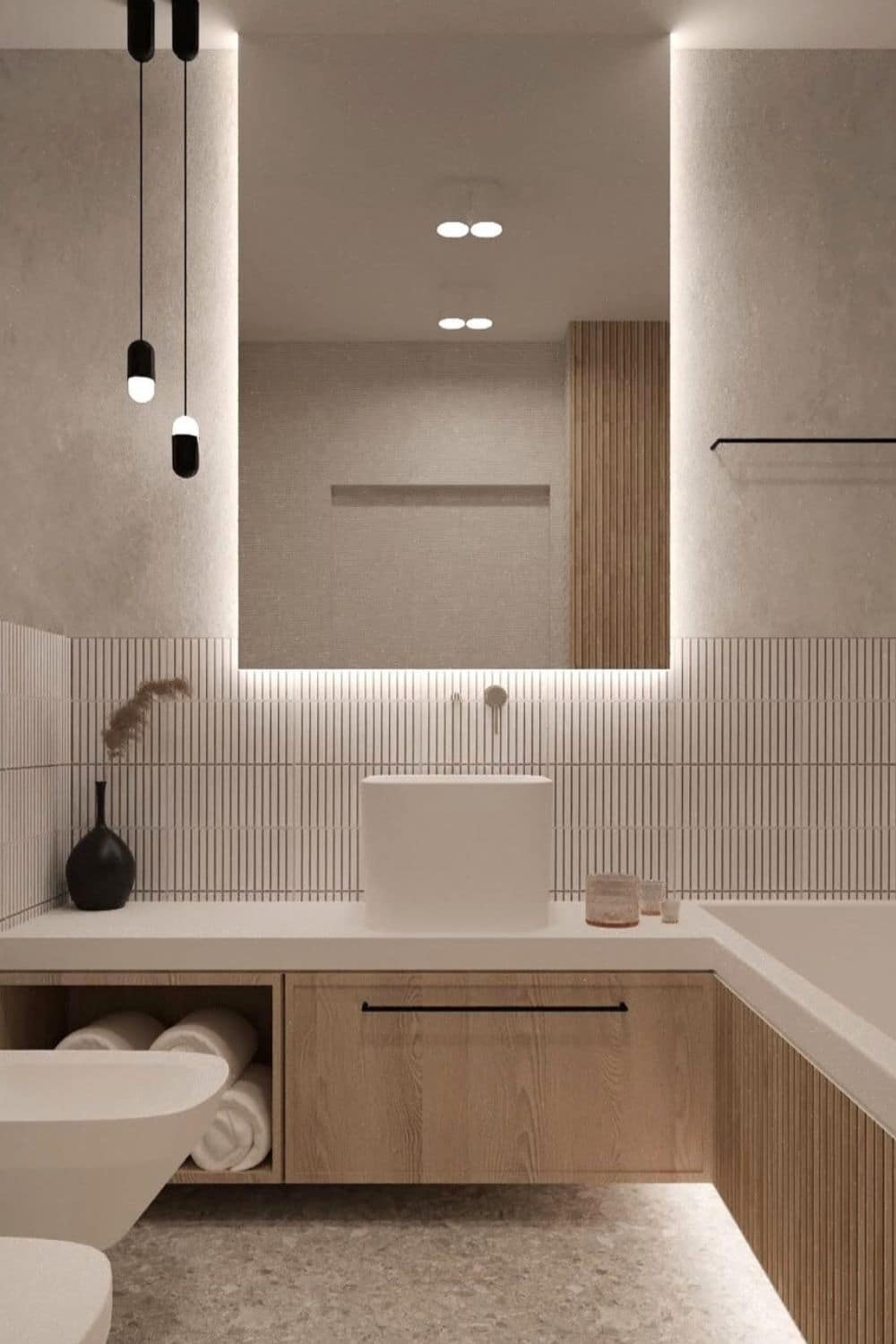 Japandi bathroom ideas 1 1
