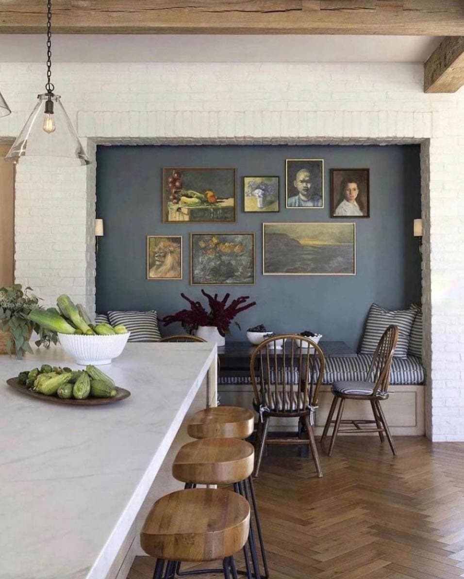 Let an Awkward Niche Provide Breakfast Nook Seating