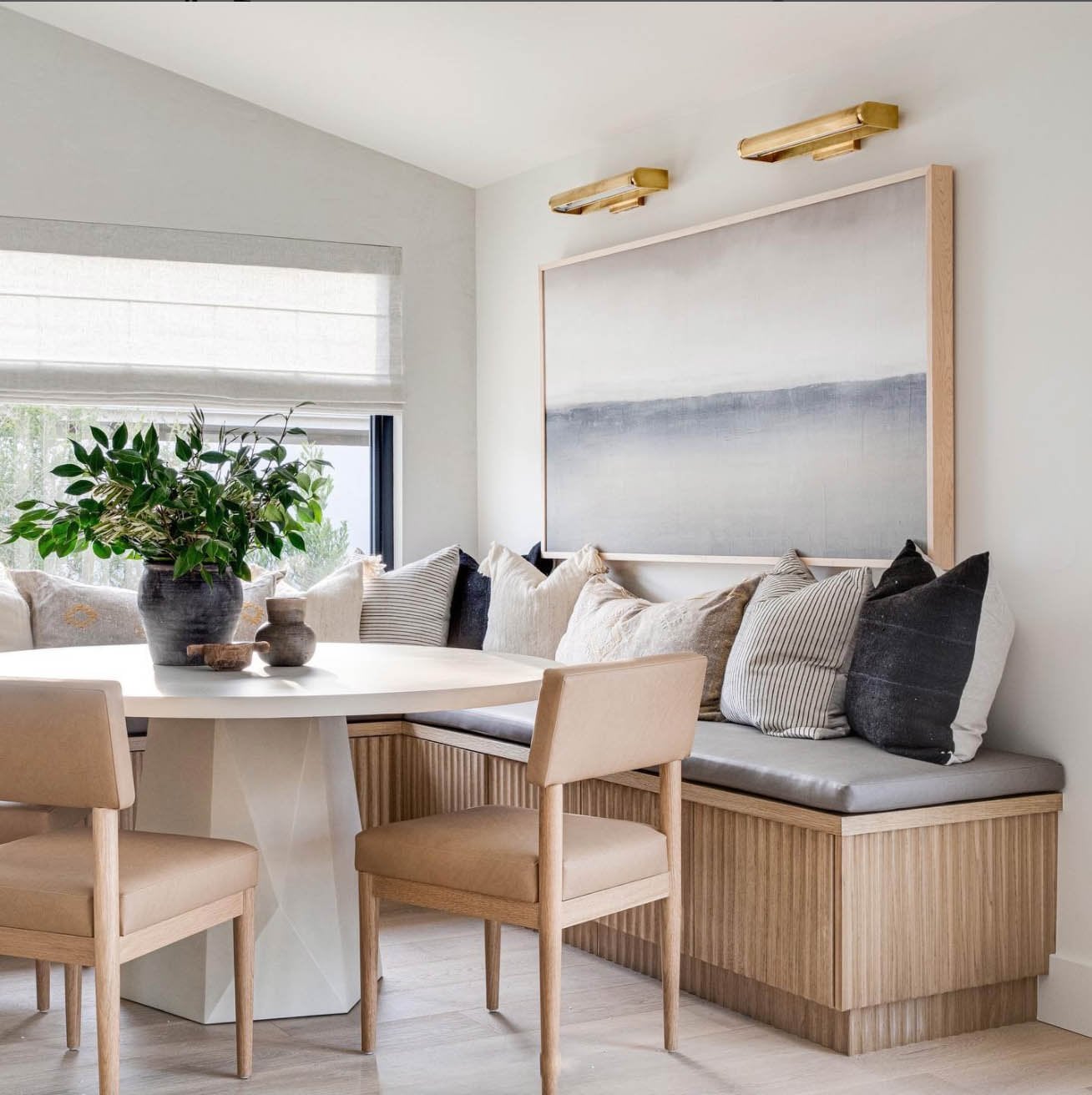 Add Fluting to Breakfast Nook Benches