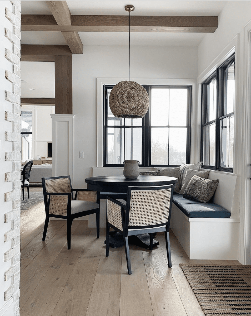 Use a Round Table to Help Traffic Flow in a Small Dining Room