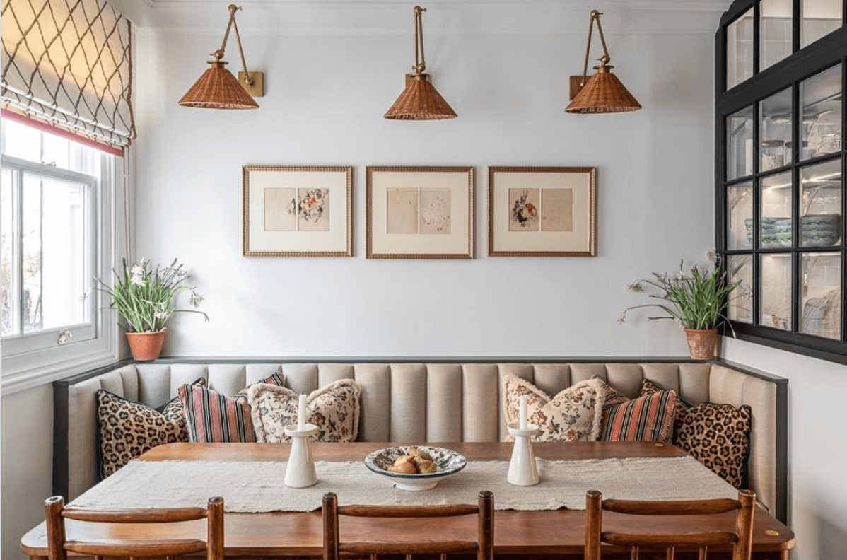 Span the Whole Wall with a Banquette Bench