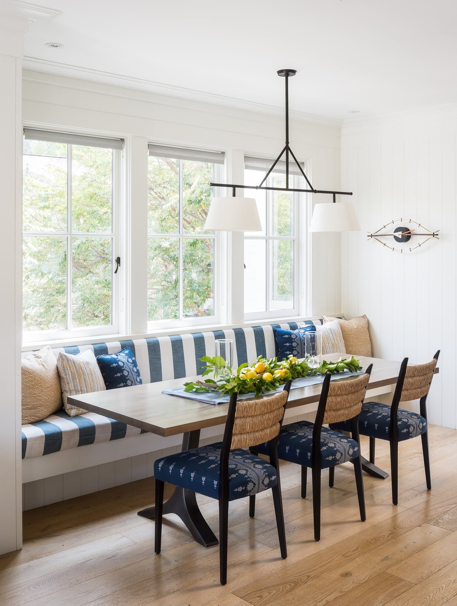 Take Advantage of Space Under Windows for Breakfast Nook Seating