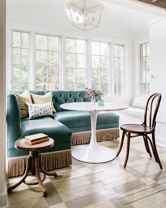 Upcycle a Restaurant Booth for a Breakfast Nook Banquette